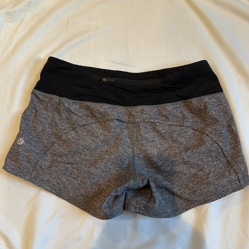 lululemon athletica Gray and Black Athletic Shorts - Picture 1 of 2